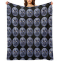 Moon Emoji Comfort Throw Blanket