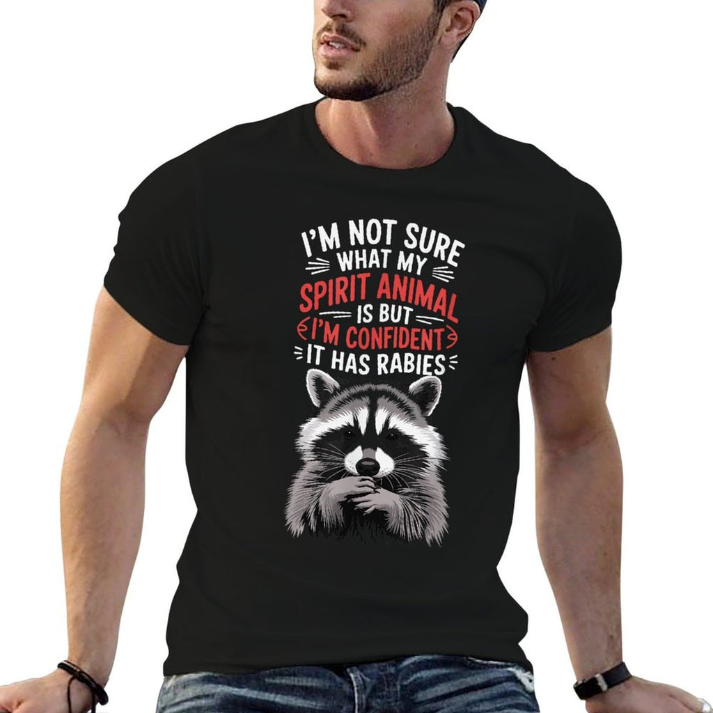 Im Not Sure What My Spirit Animal Is But Im Confident It  Oversized Silhouette T-Shirt