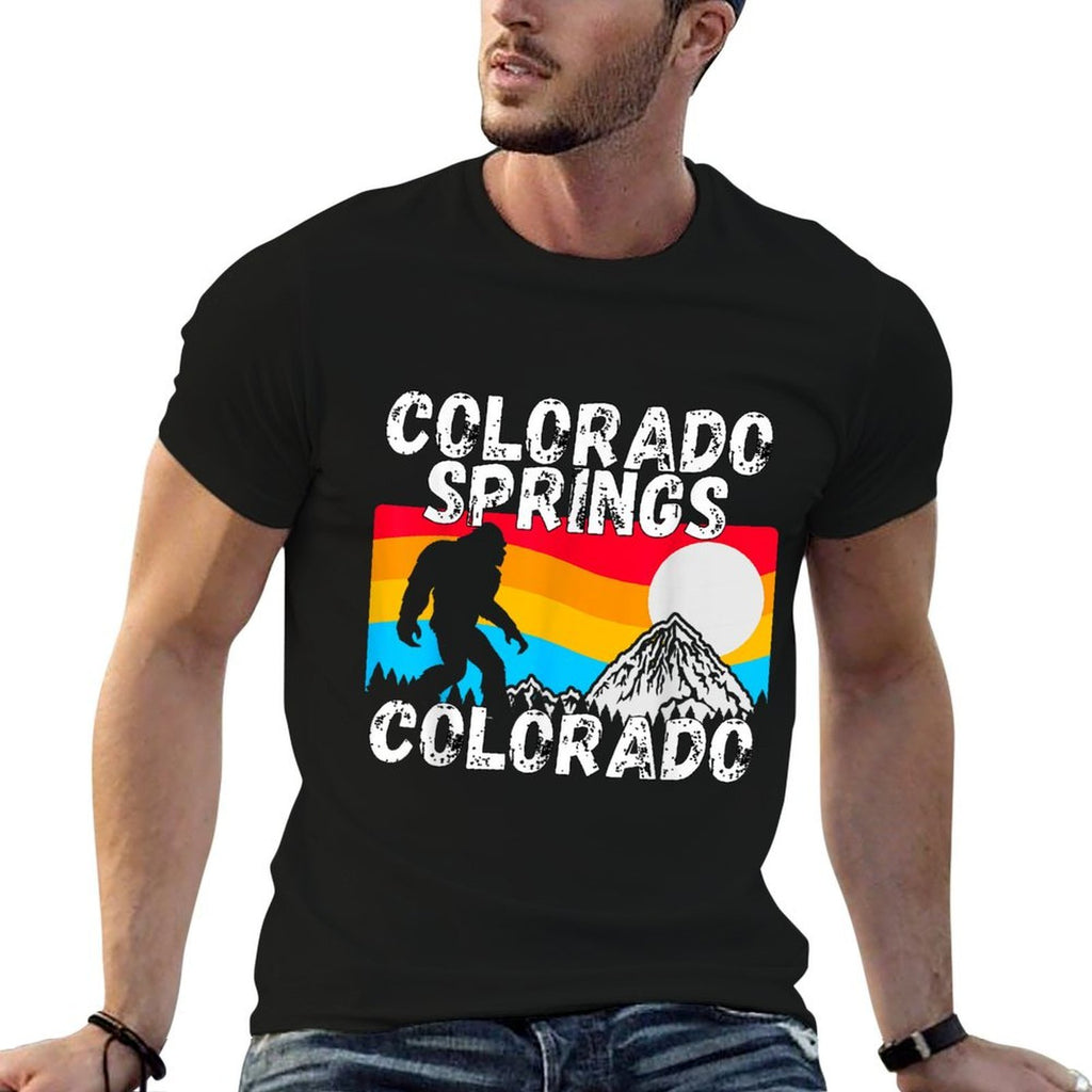 Retro Colorado Springs Colorado Apparel  Versatile T-Shirt
