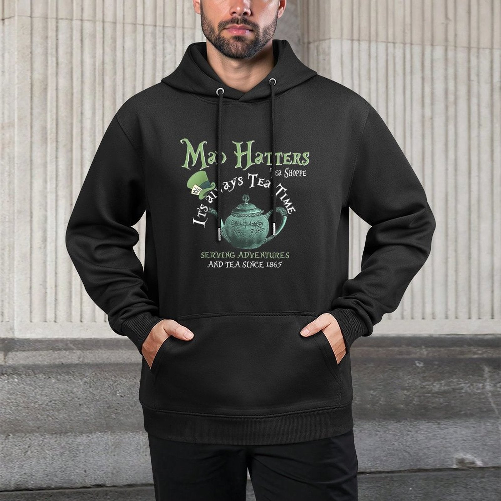 Mad Hatters Tea Shoppe Its Always Tea Time Pilling-Resistant Hoodie