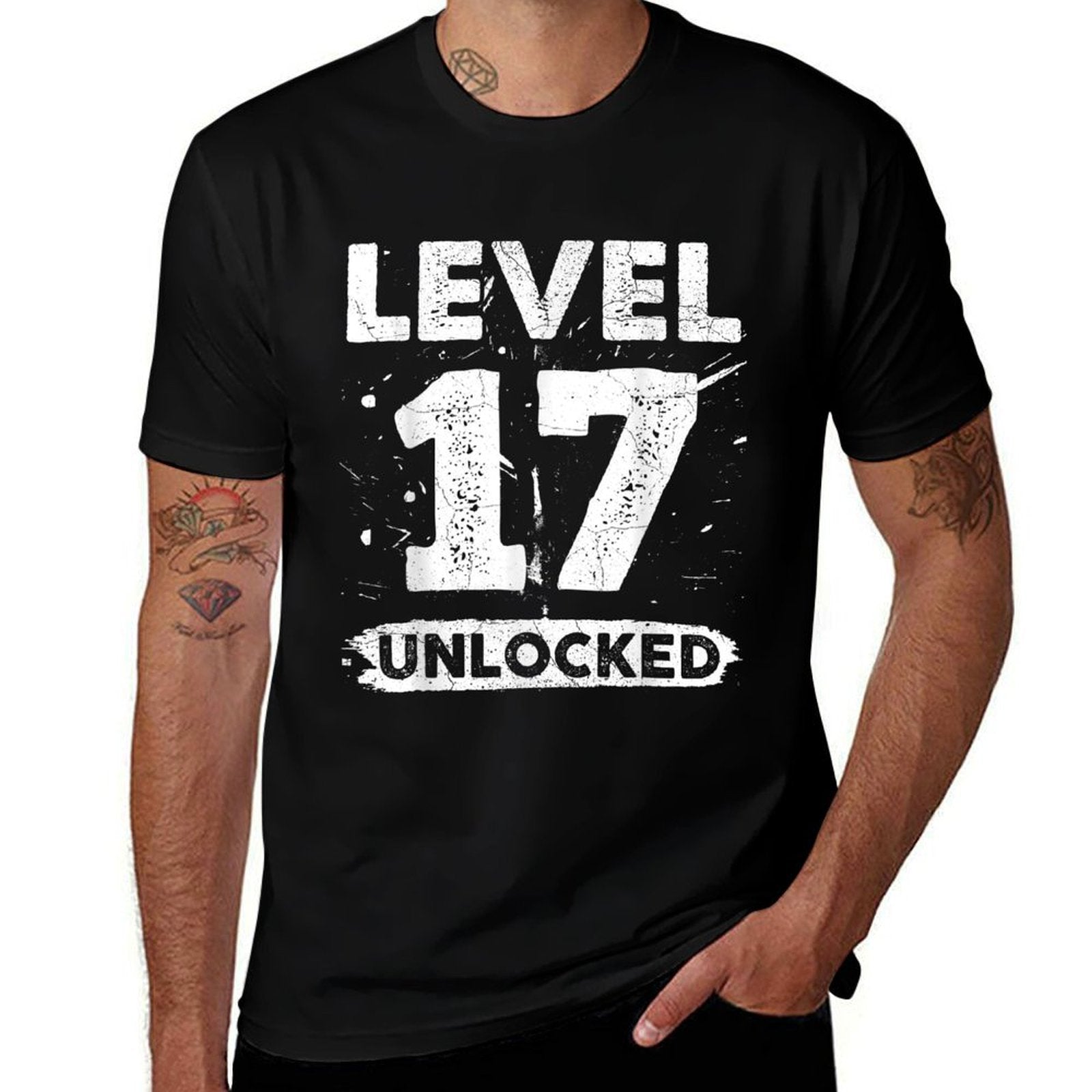 Level 17 Unlocked 17th Birthday  Eco-friendly Material T-Shirt