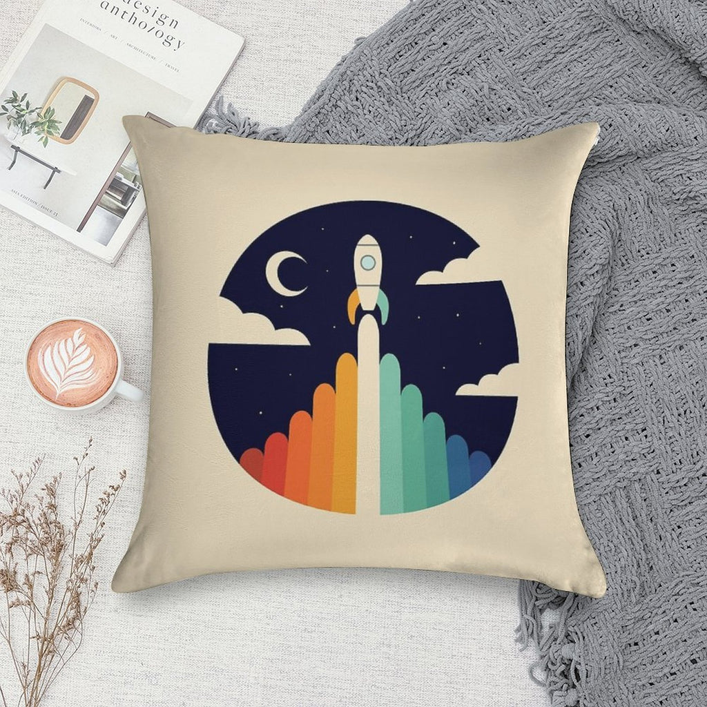 Up Soft Hidden Zipper Throw Pillow