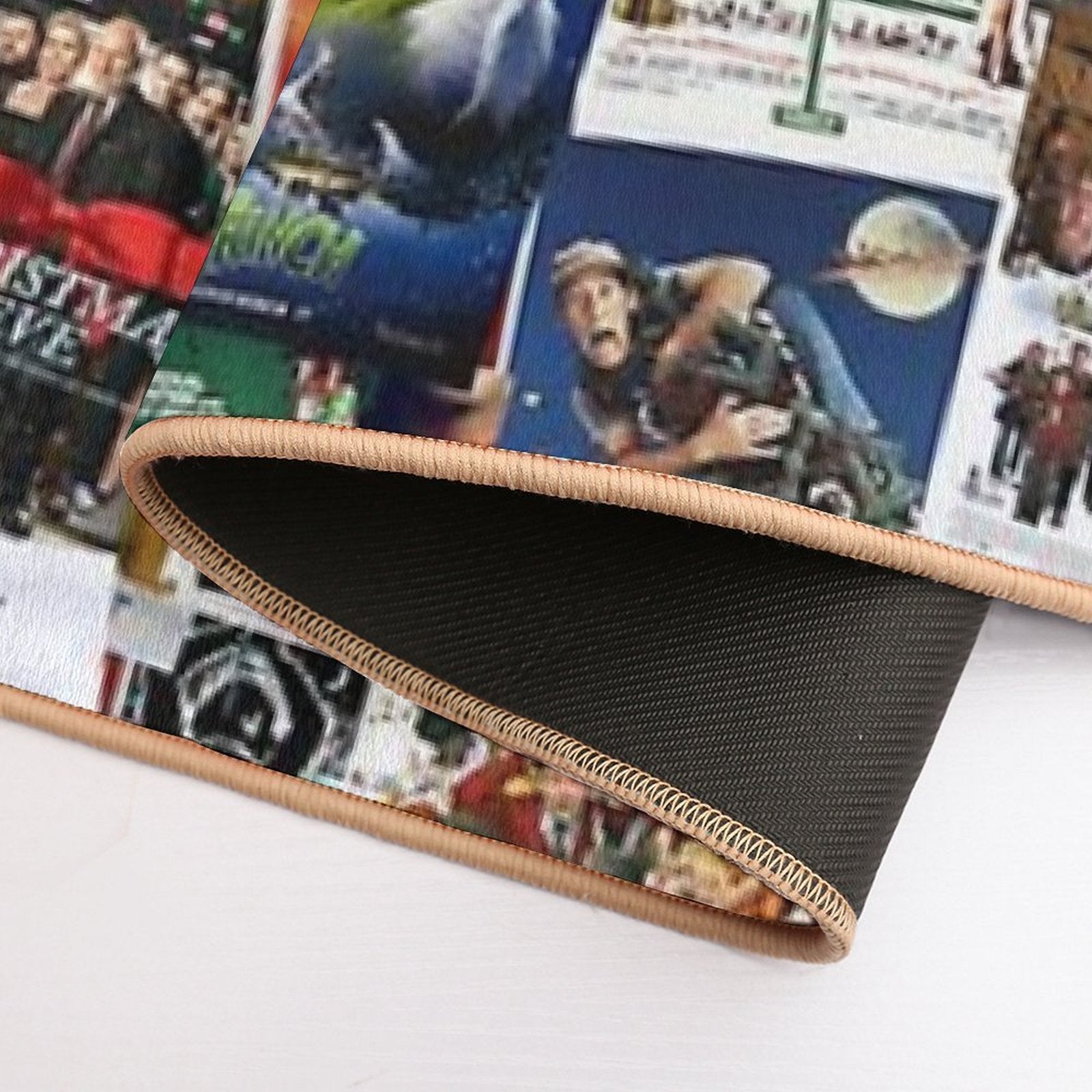 Christmas Film Collage  Long-Lasting Bath Mat