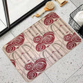 Charles Rennie Mackintosh Roses,Mackintosh Abstract Rose  Easy Maintenance Bath Mat