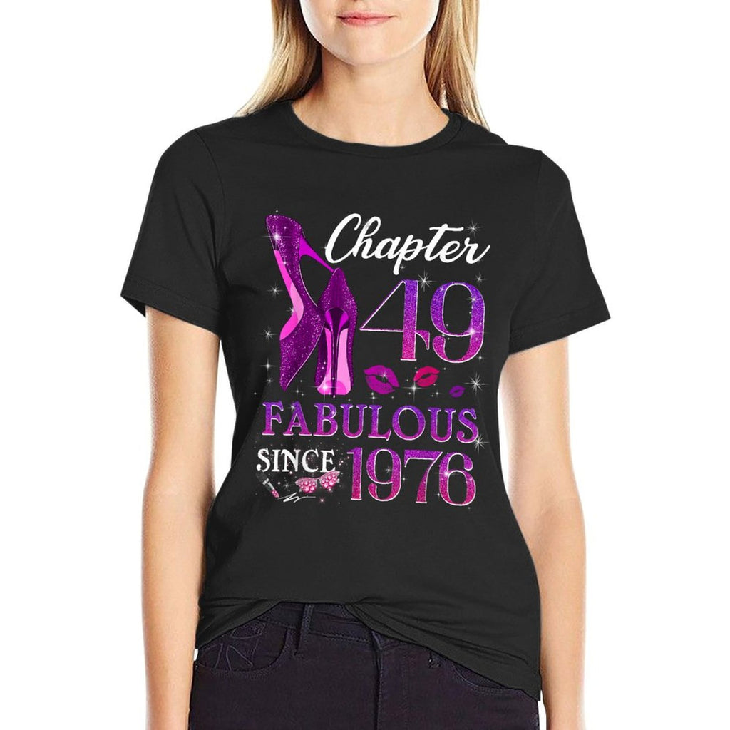 Chapter 49 Fabulous Since 1976 49th Birthday Queen Diamond  Breathable T-Shirt