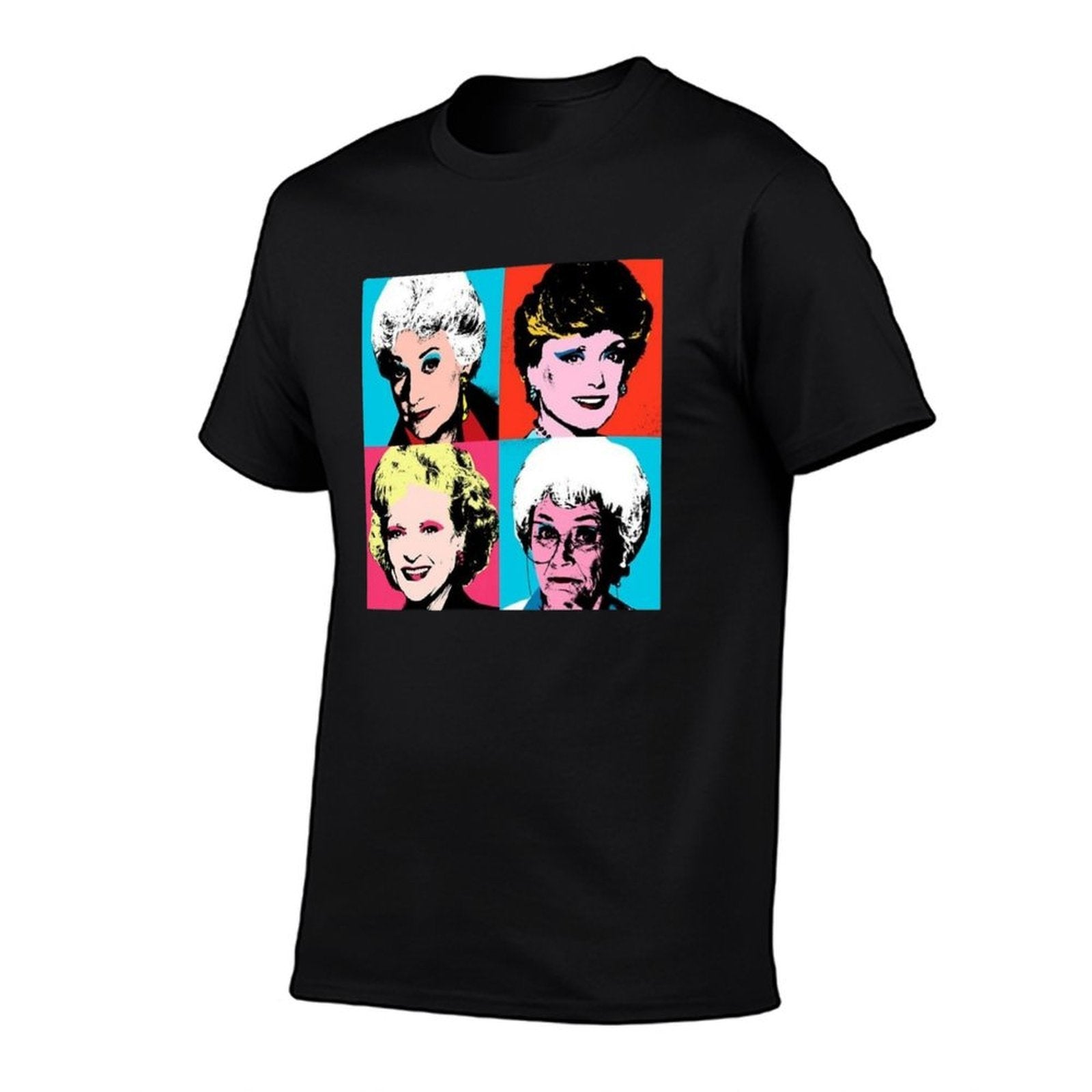 Golden Warhol Girls  Rolled Sleeves T-Shirt