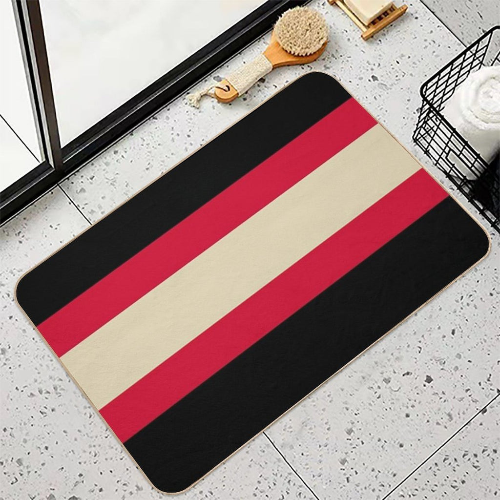 Chicago Blackhawks Retro Stripes Durable Bath Mat