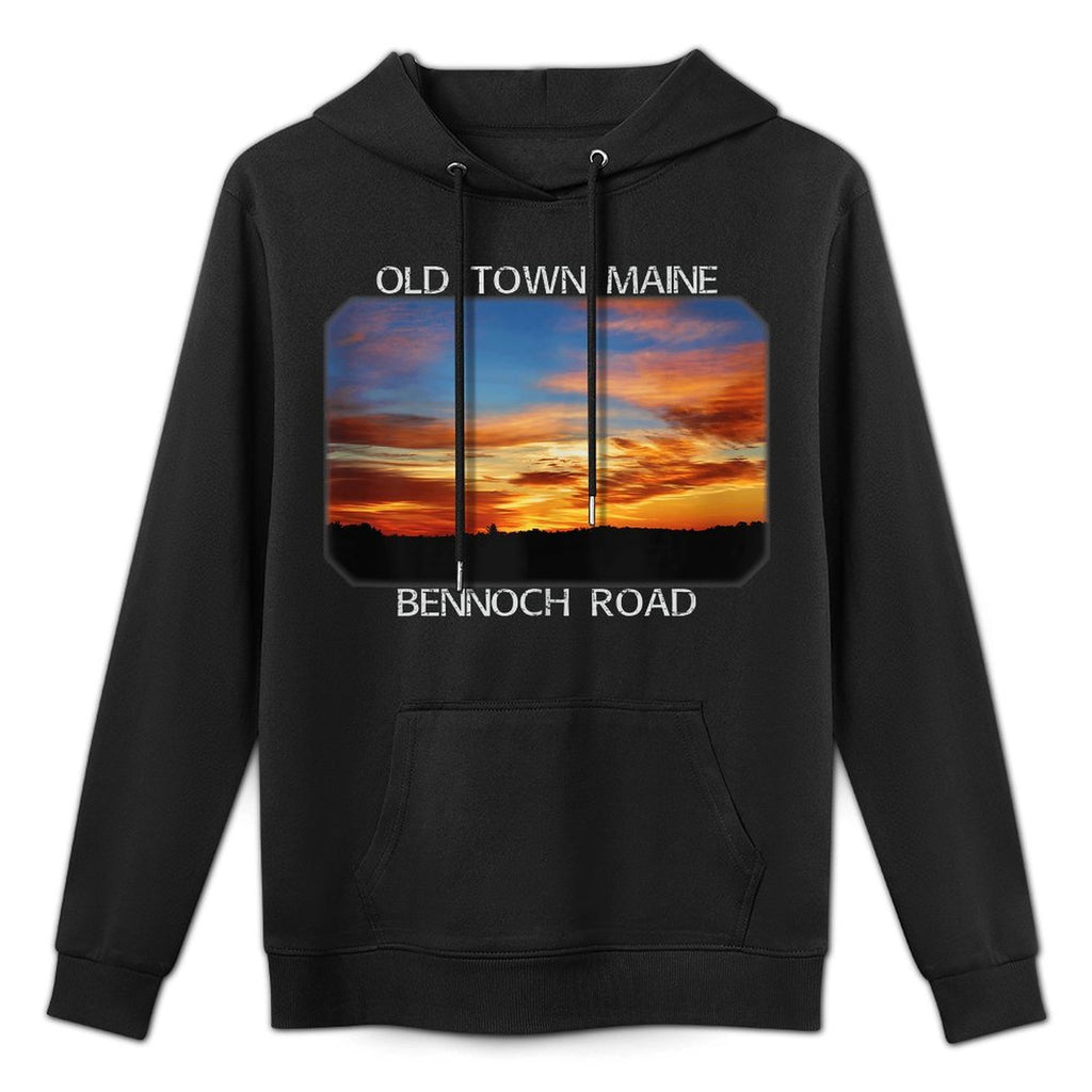 Old Town, Maine Magic Hour Early Morning Twilight Sky Casual Wear Hoodie