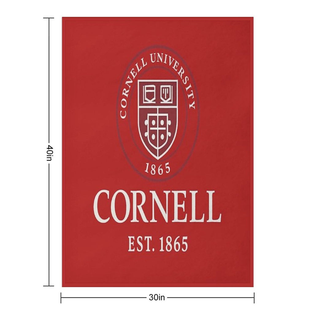 Cornell University T-Shirt Featuring Official Big Red Logo Velvety-soft Throw Blanket