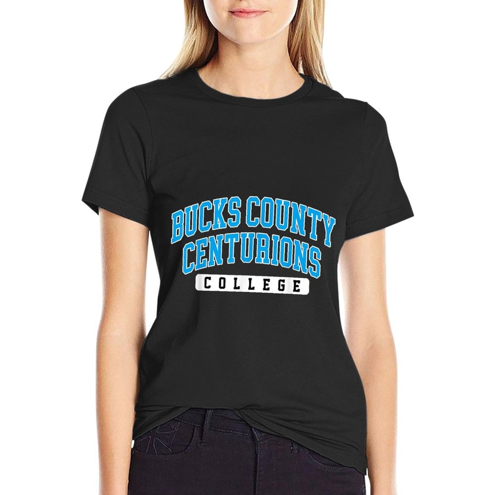 Bucks County Community College Centurions Arch Vintage  Heathered Texture T-Shirt