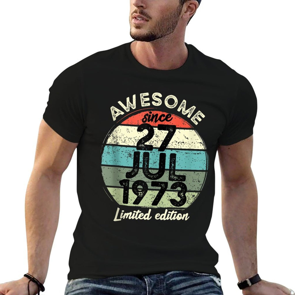 50 Year Old Birthday 27 July 1973 50th Birthday  Breathable T-Shirt