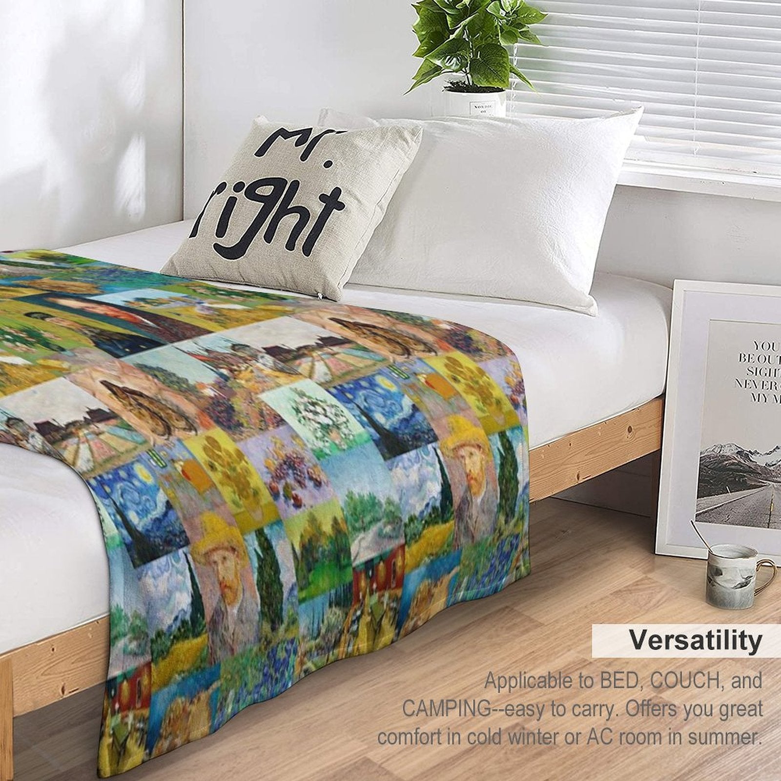 Van Gogh Collage Premium Throw Blanket