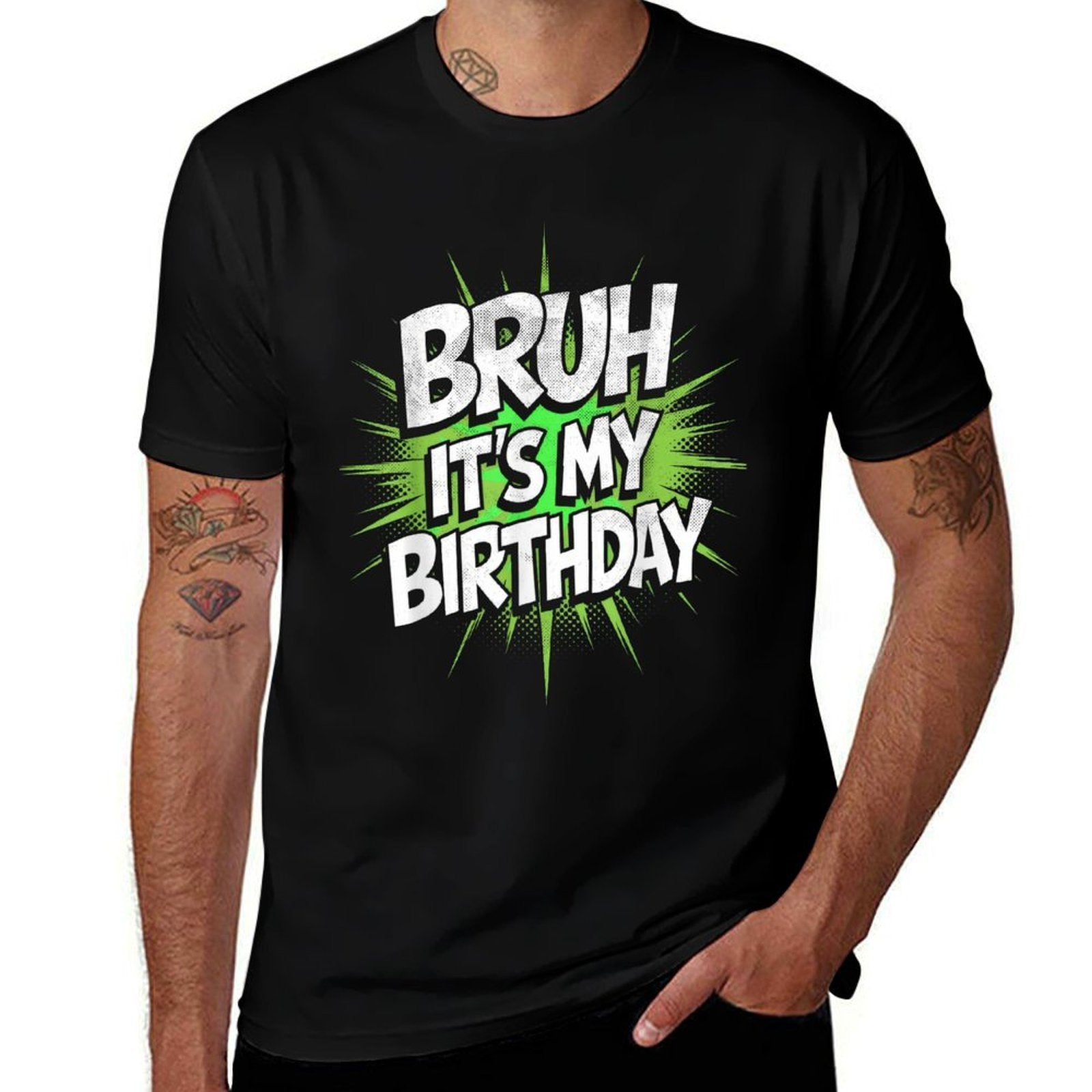 Bruh Its My Birthday Funny Birthday Boyn Gamer Meme  Quick-drying T-Shirt