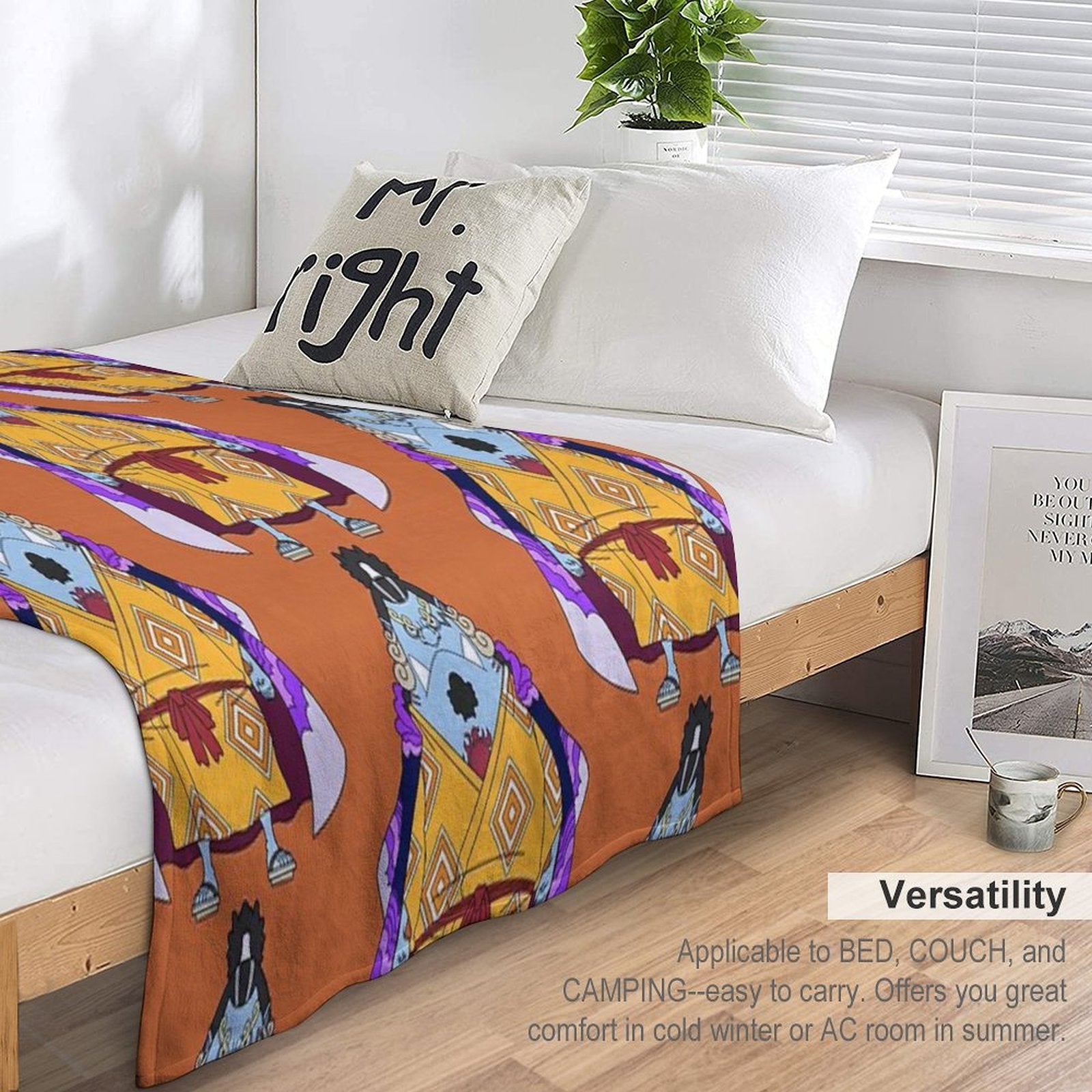 Jinbe (Wanokuni) Anti-pilling Throw Blanket