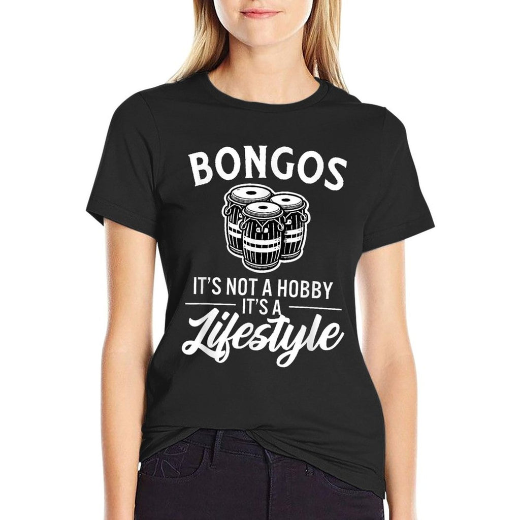 Bongos Its Not A Hobby Its A Lifestyle Bongo Drummer  Moisture-wicking T-Shirt