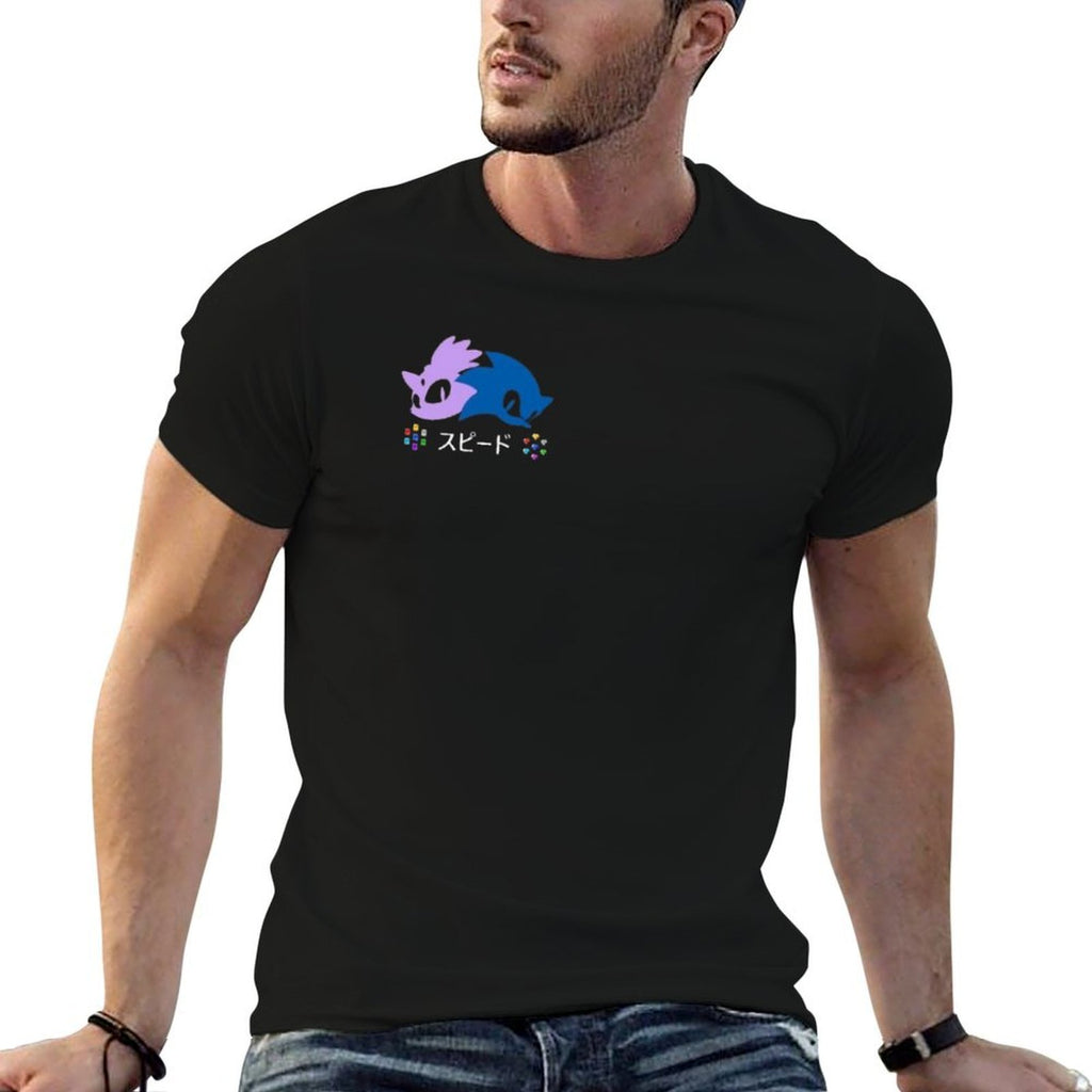 Sonic Rush Minimal Vector Logo (White Version)  Fade-proof Color T-Shirt