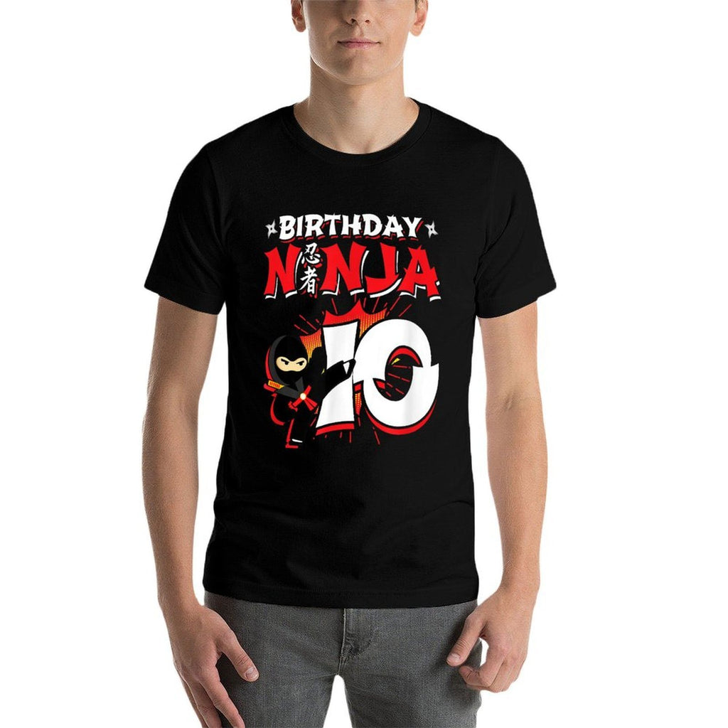 Ninja Birthday Party - 10 Year Old - Birthday Ninja 10  Durable T-Shirt