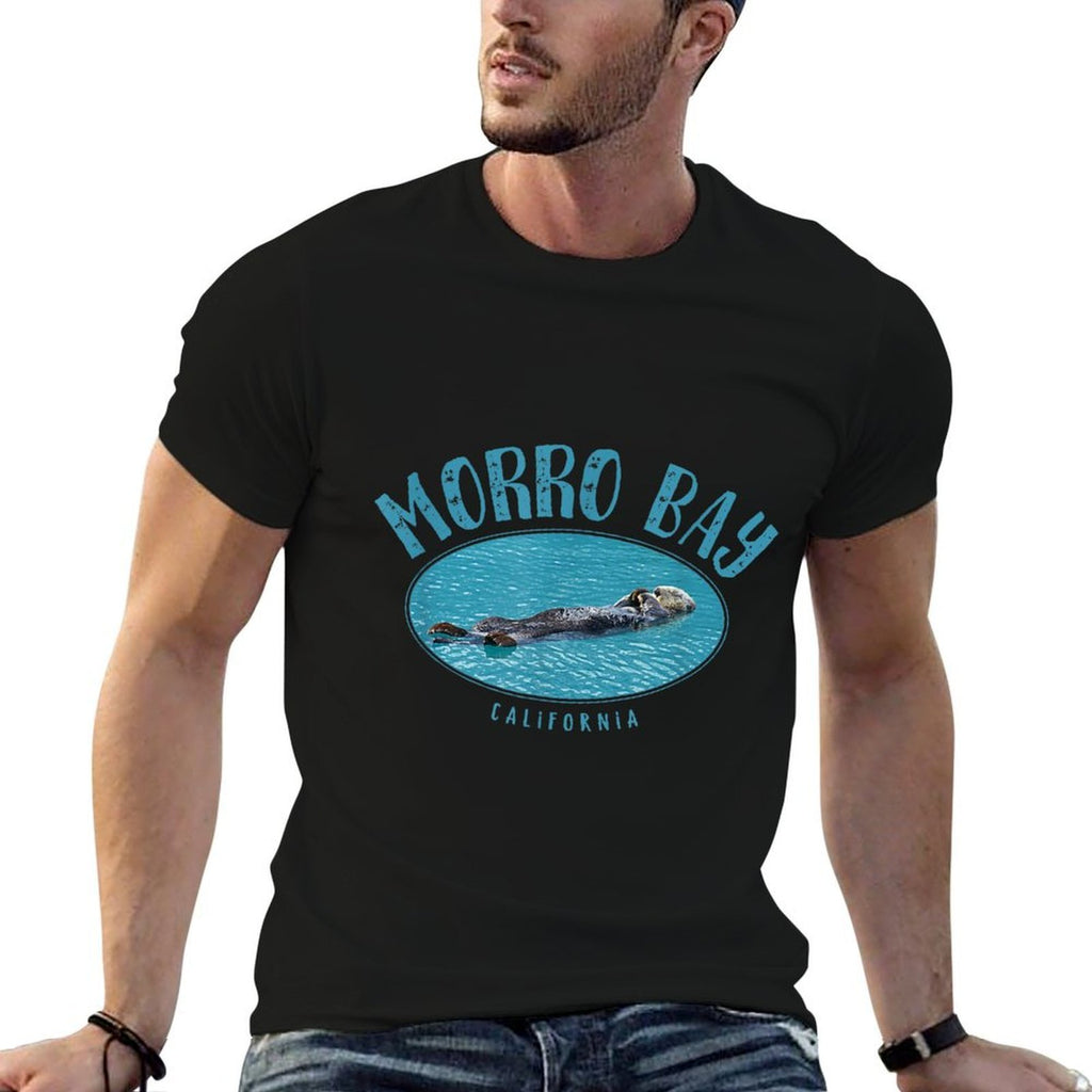 Morro Bay California Sea Otter Design  Odor-resistant T-Shirt