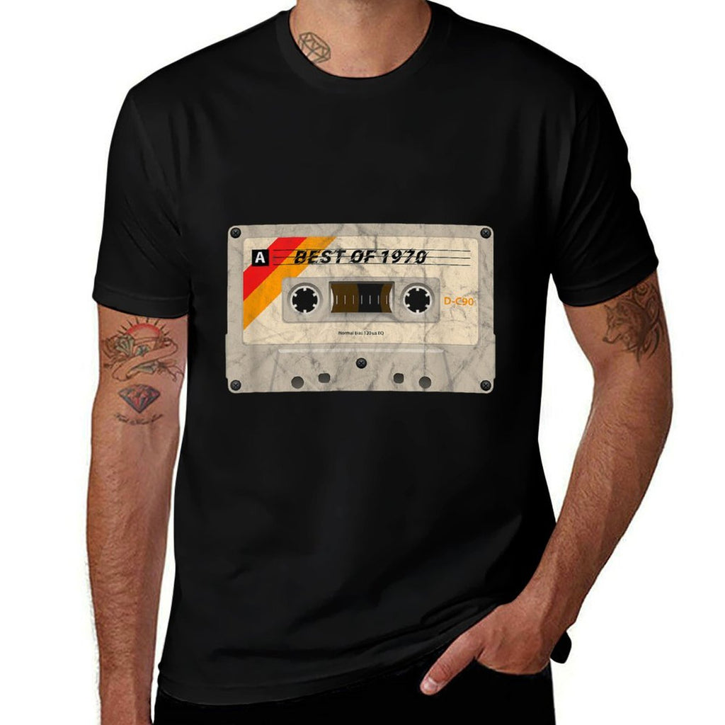 50th Birthdays - Best of 1970 Cassette Tape Nostalgia  Versatile T-Shirt