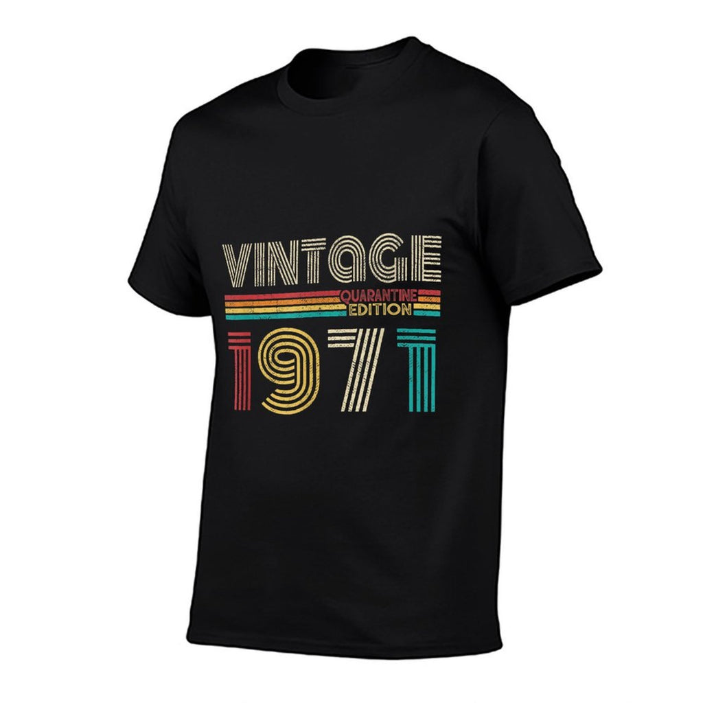 Vintage Made in 1971 50th Bday Gifts 50 Quarantine Birthday  Oversized Silhouette T-Shirt