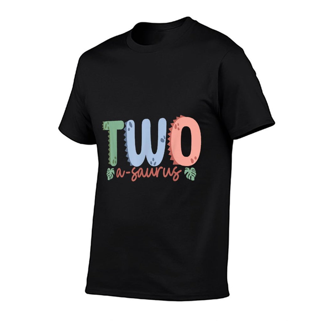 2 Years Old Two Saurus Dinosaur Family 2nd Birthday Matching  Quick-drying T-Shirt