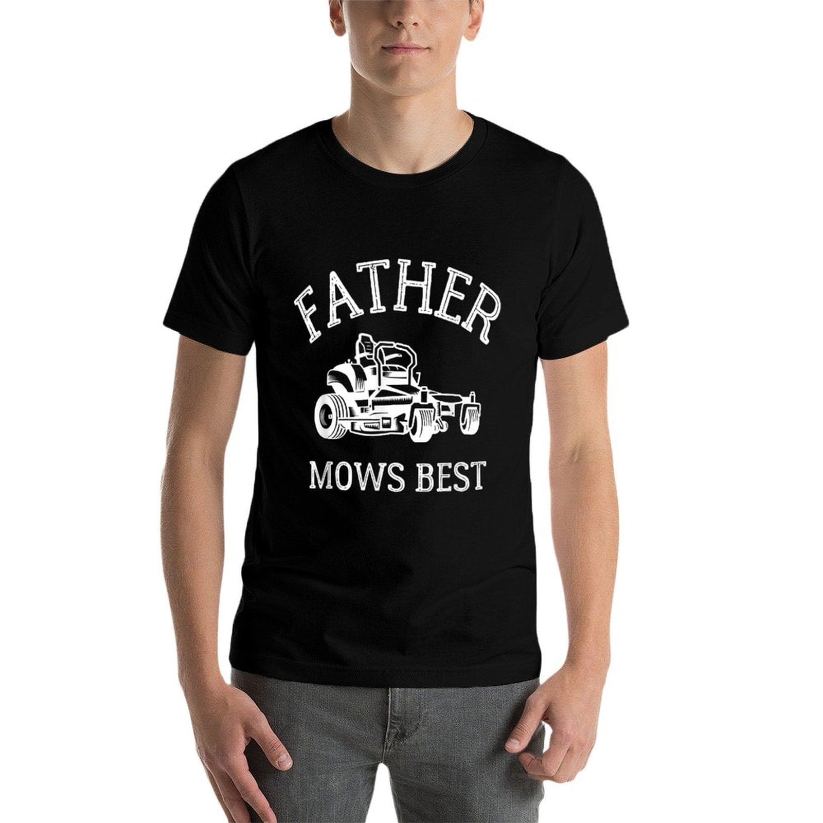 Father Mows Best Funny Riding Mower  Breathable T-Shirt