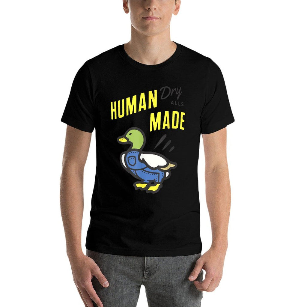 Duck Human Dry Alls Made  Tagless Design T-Shirt