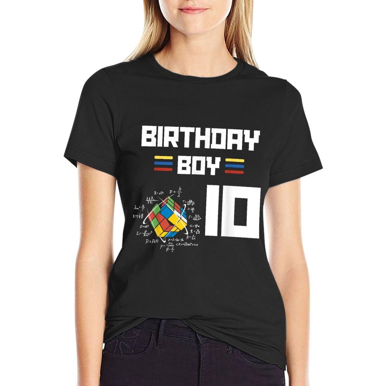 Birthday 10year Old Boy Puzzle Cube Speed Cubing 10th  Vintage-inspired T-Shirt