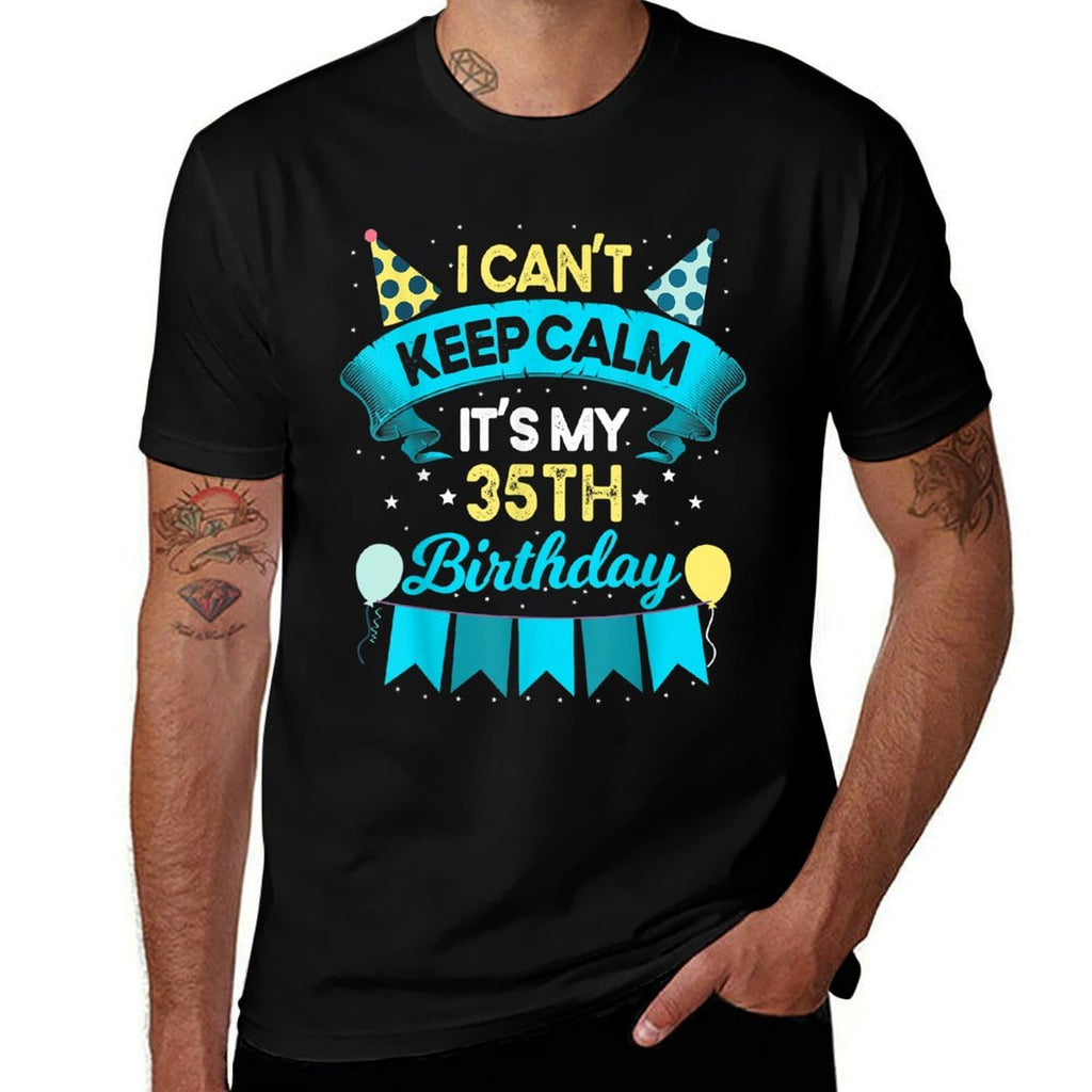 35 Year Old Men Women Birthday Gift It's My 35th Birthday  Graphic-printed T-Shirt