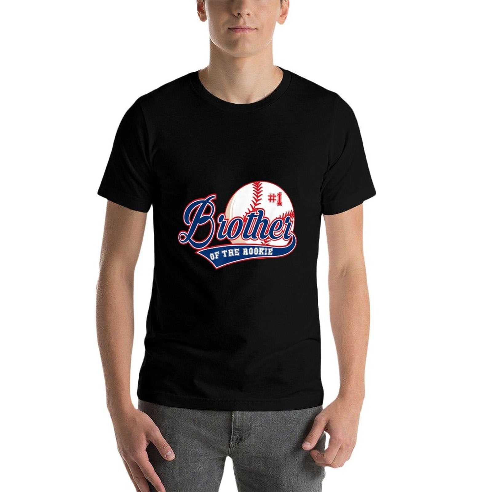 Brother of Rookie 1st Birthday Baseball Theme Matching Party  Easy-care T-Shirt