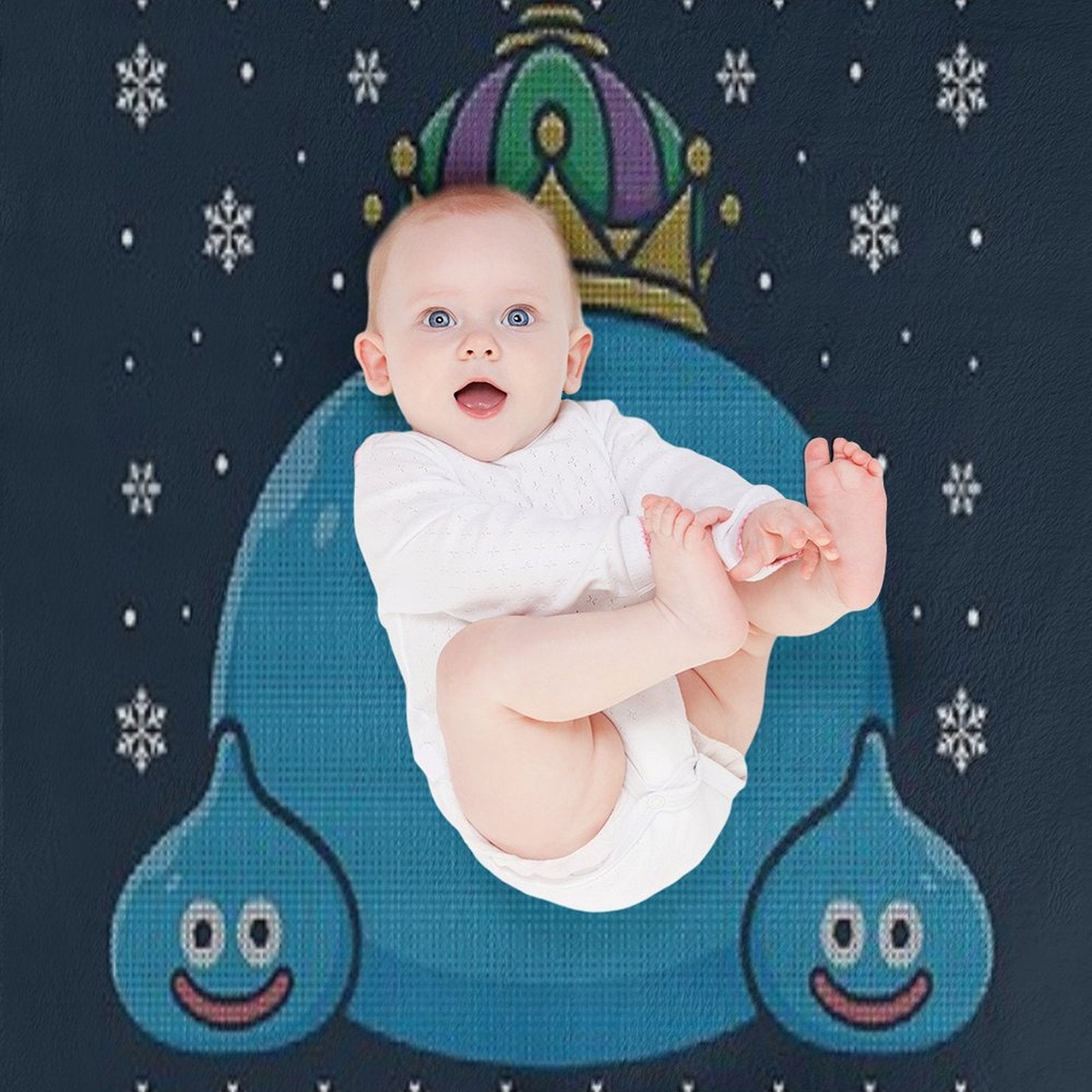 King Slime Christmas Anti-pilling Throw Blanket