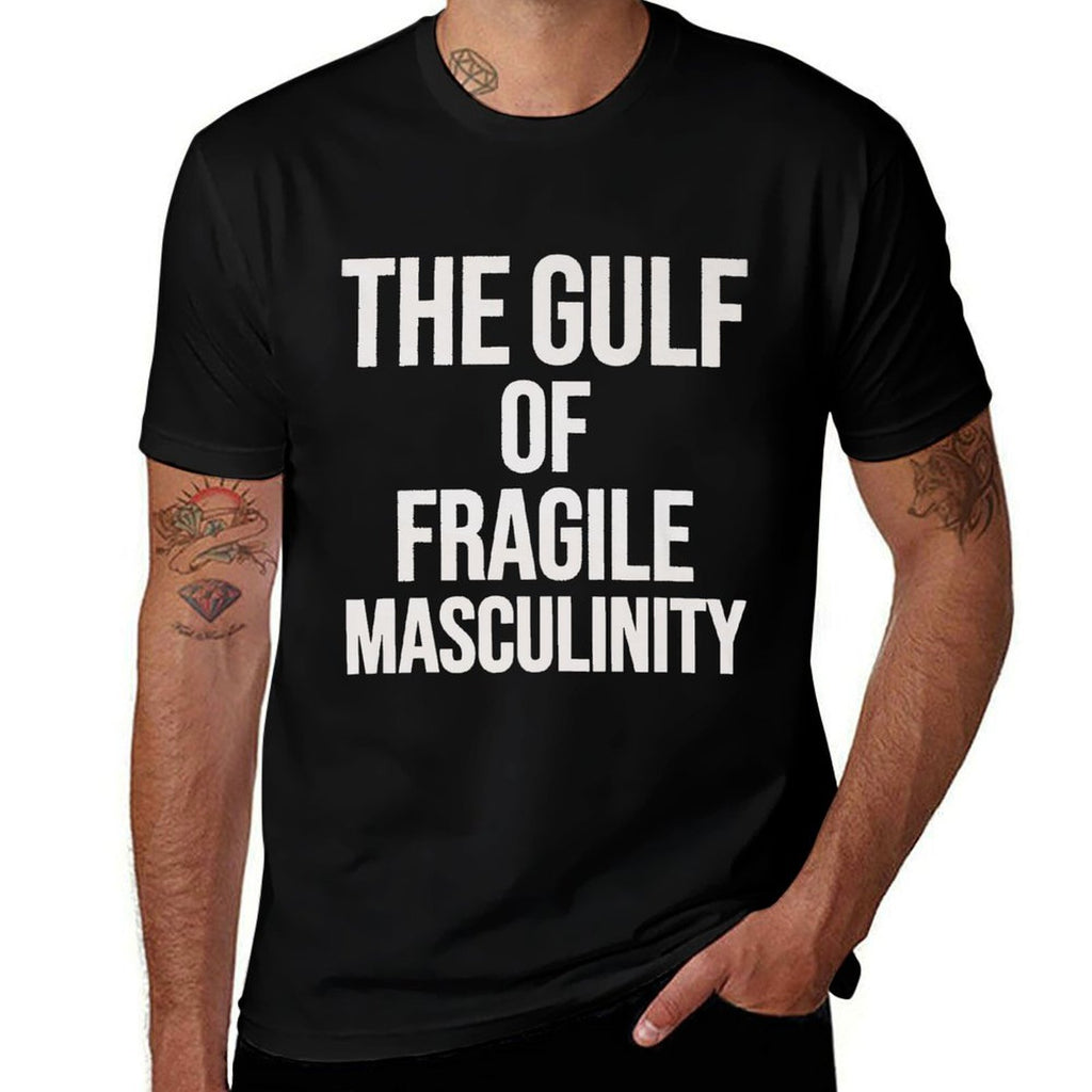 The Gulf Of Fragile Masculinity Funny America Gulf Premium  Heathered Texture T-Shirt