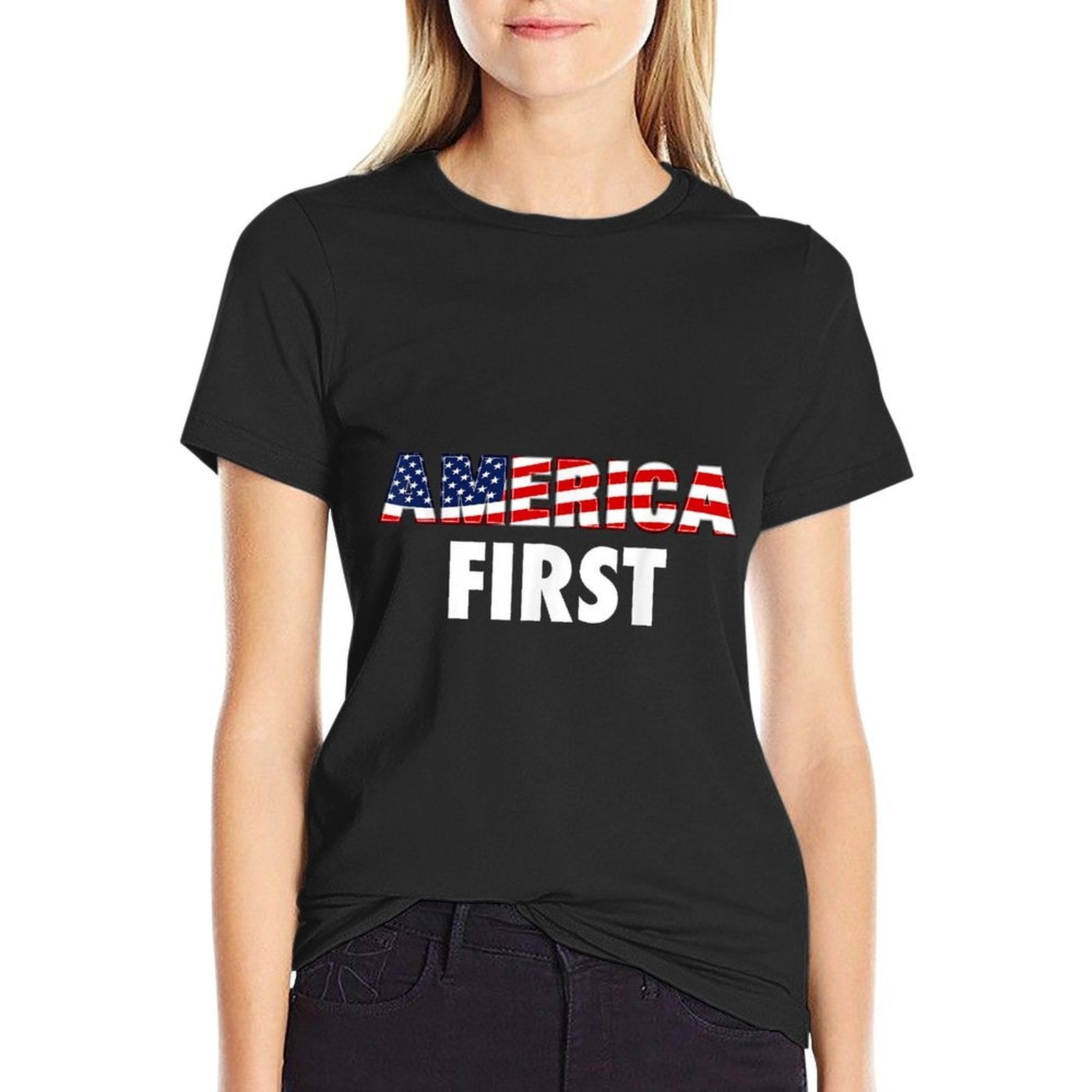 America First USA Clothing Companies Businesses  Relaxed-fit T-Shirt