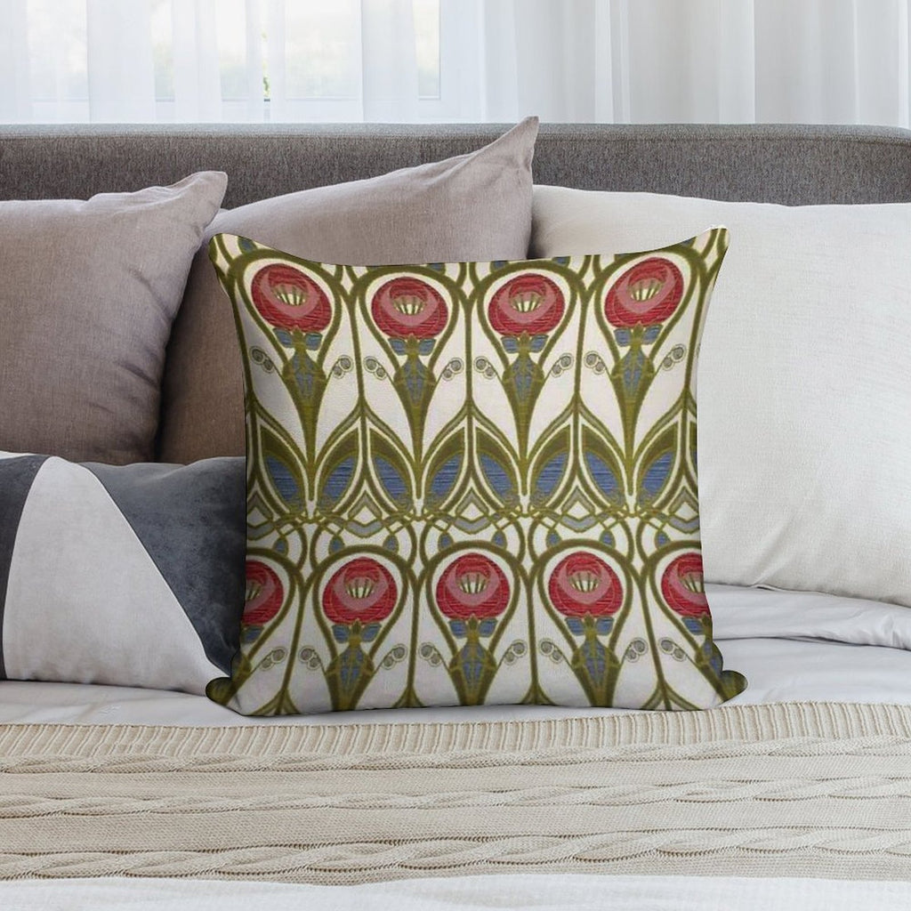 Charles Rennie Mackintosh Design Soft Home Decor Throw Pillow