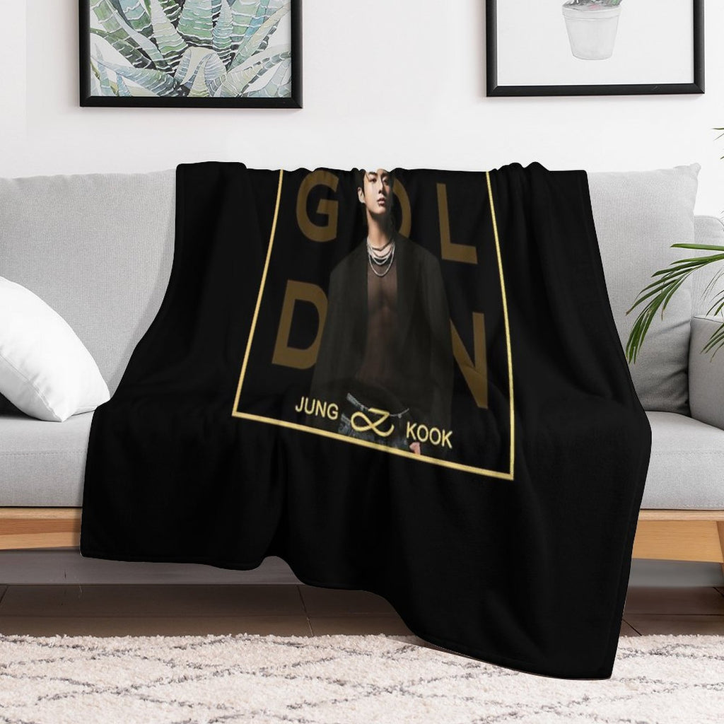 BTS Golden Jungkook Jung Kook Gift-ready Throw Blanket