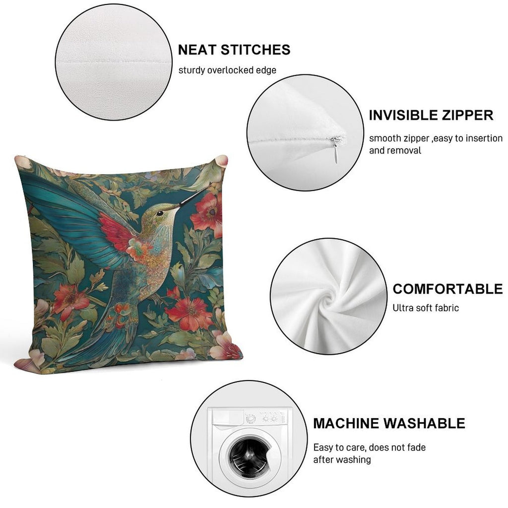 William Morris Hummingbird Artistry Soft Multiple Sizes Throw Pillow