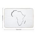 Africa, Outline Silhouette  Anti-Trip Bath Mat