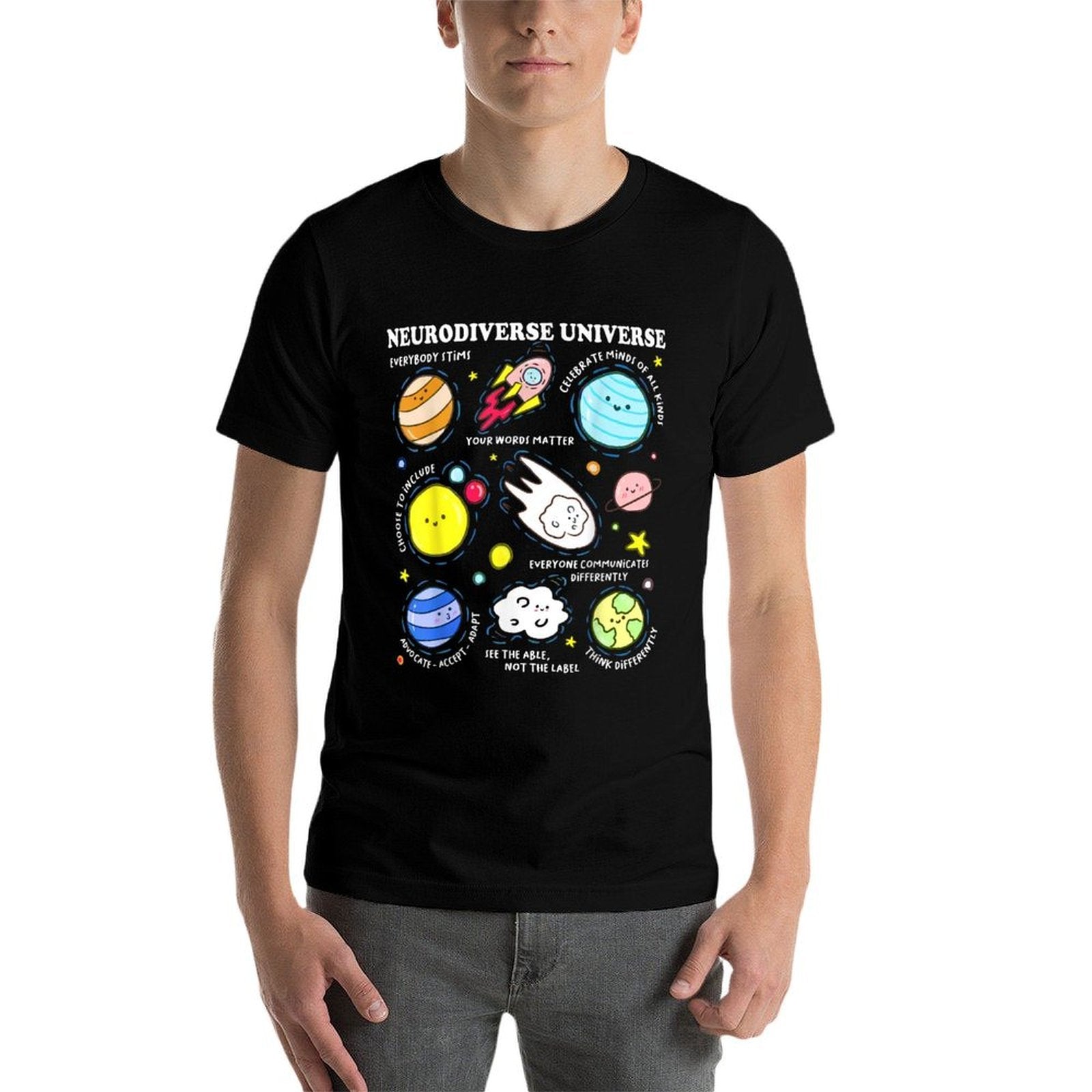 Kids Autism Awareness Neurodiverse Universe Neurodiversity  Breathable T-Shirt