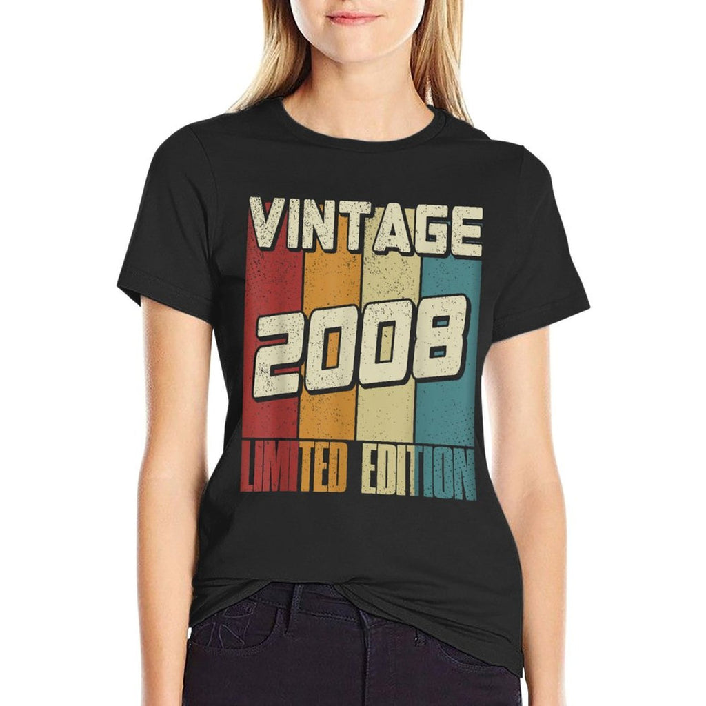 Vintage 2008 Limited Edition Retro 17 Yo Boy 17th Birthday  Moisture-wicking T-Shirt