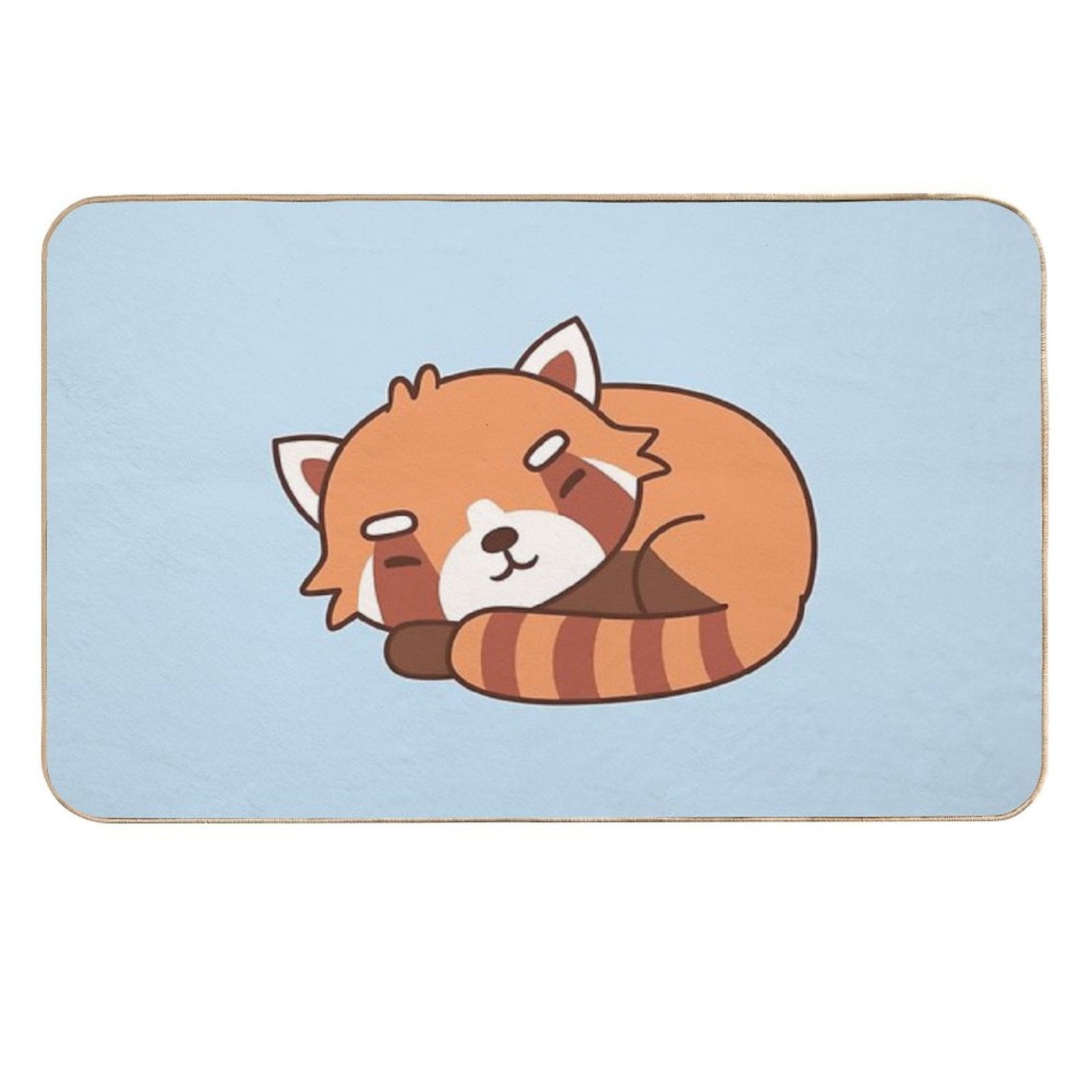 Cute Sleeping Red Panda  Versatile Bath Mat
