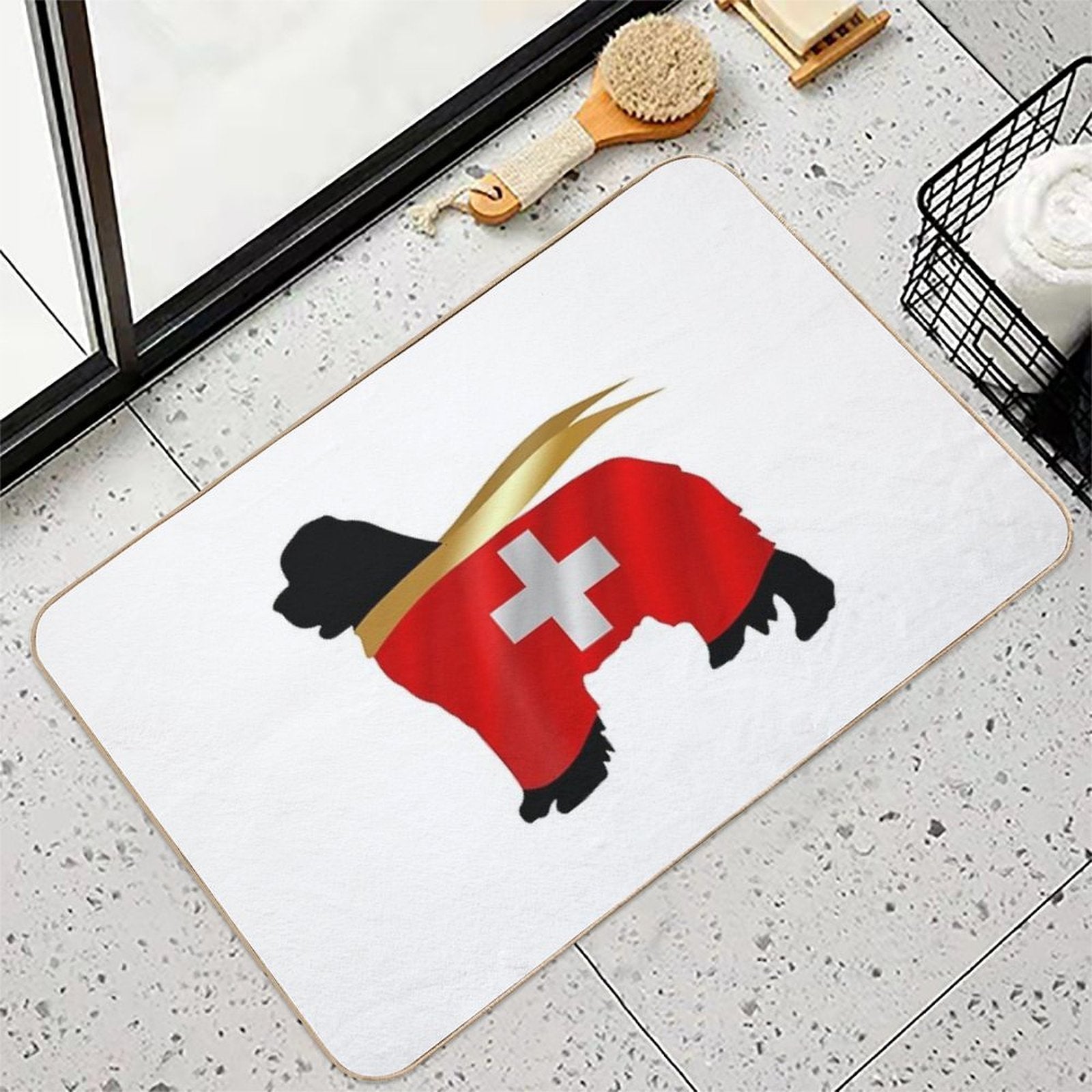 Newfoundland of Switzerland  Anti-Trip Bath Mat