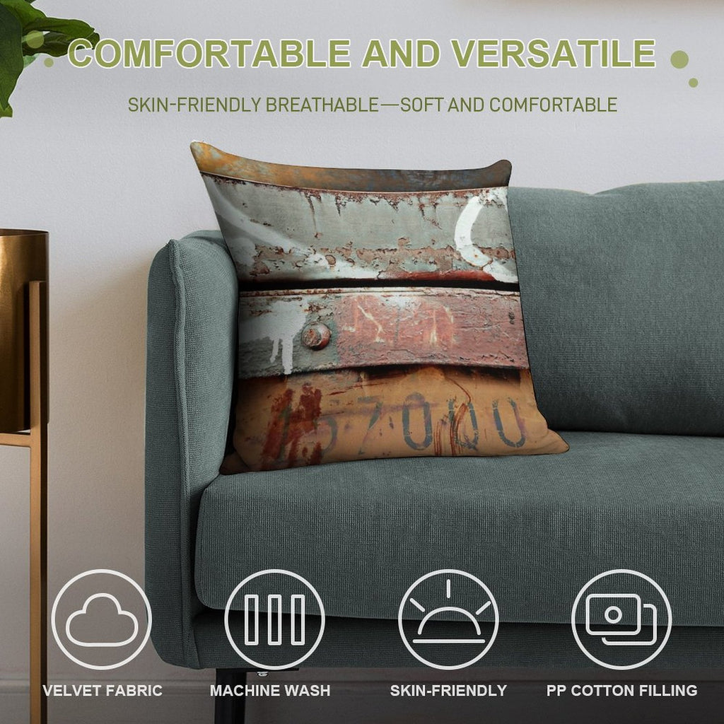 Industrial Grunge Soft Bedroom Essential Throw Pillow