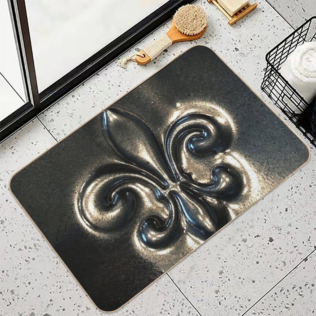 Fleur De Lis  Dirt-Trapping Bath Mat