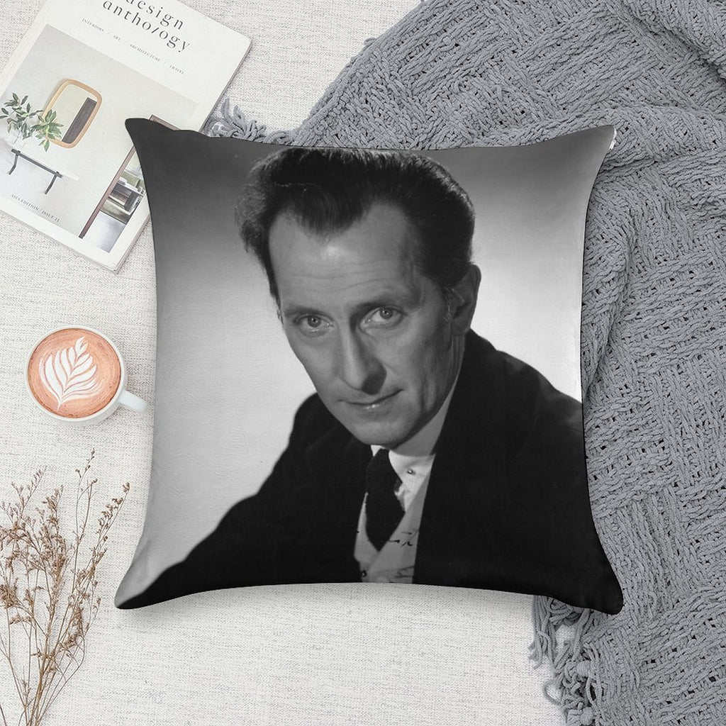 The  Peter Cushing Cushion Soft Easy Maintenance Throw Pillow