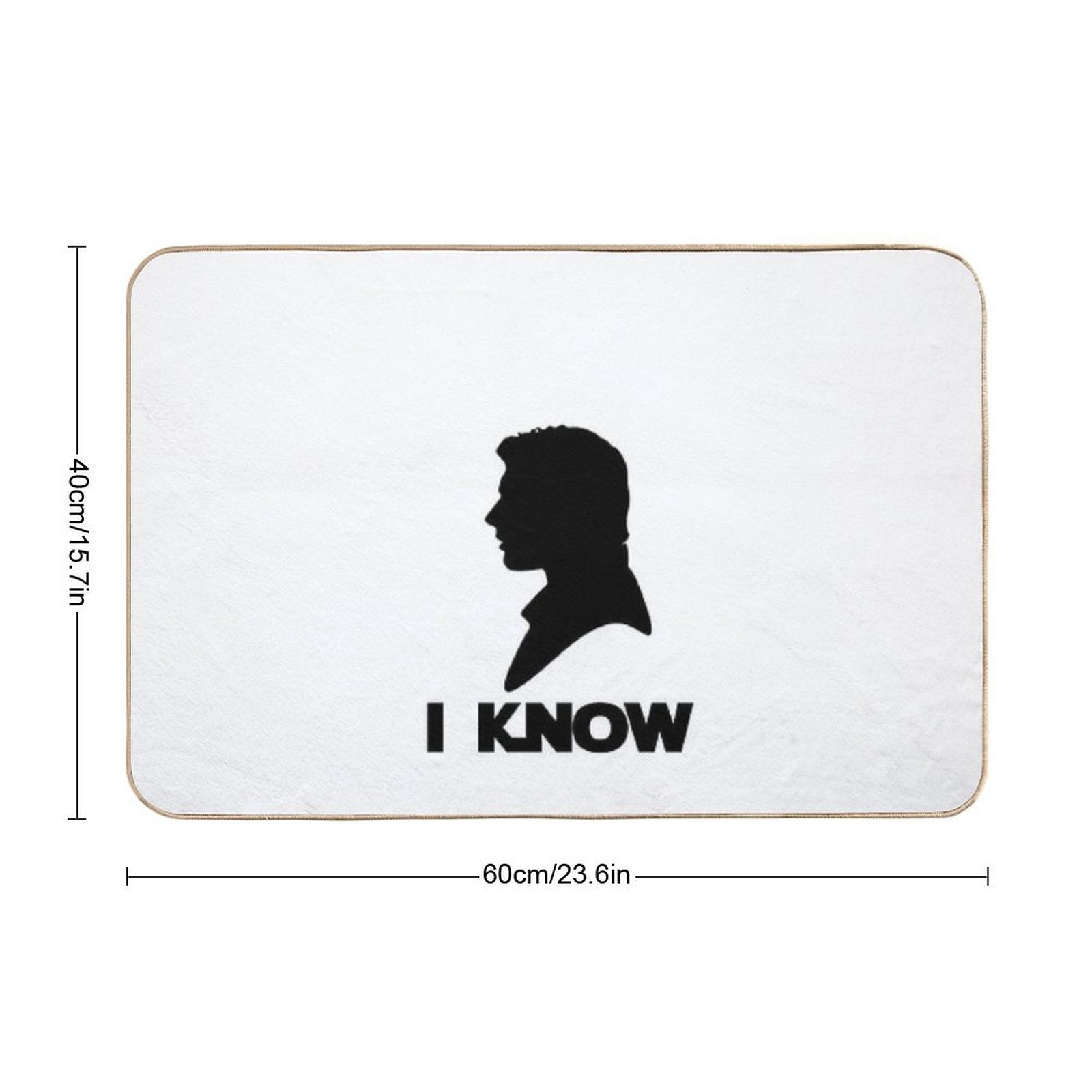 I Know  Non-Slip Bath Mat