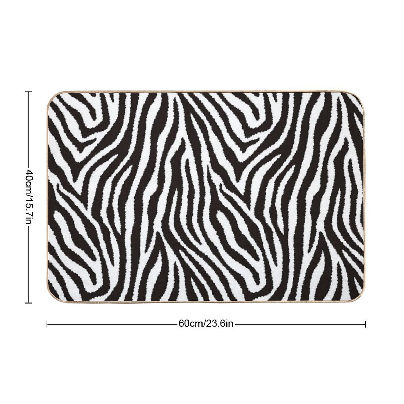 Zebra Pattern  Pet-Safe Bath Mat