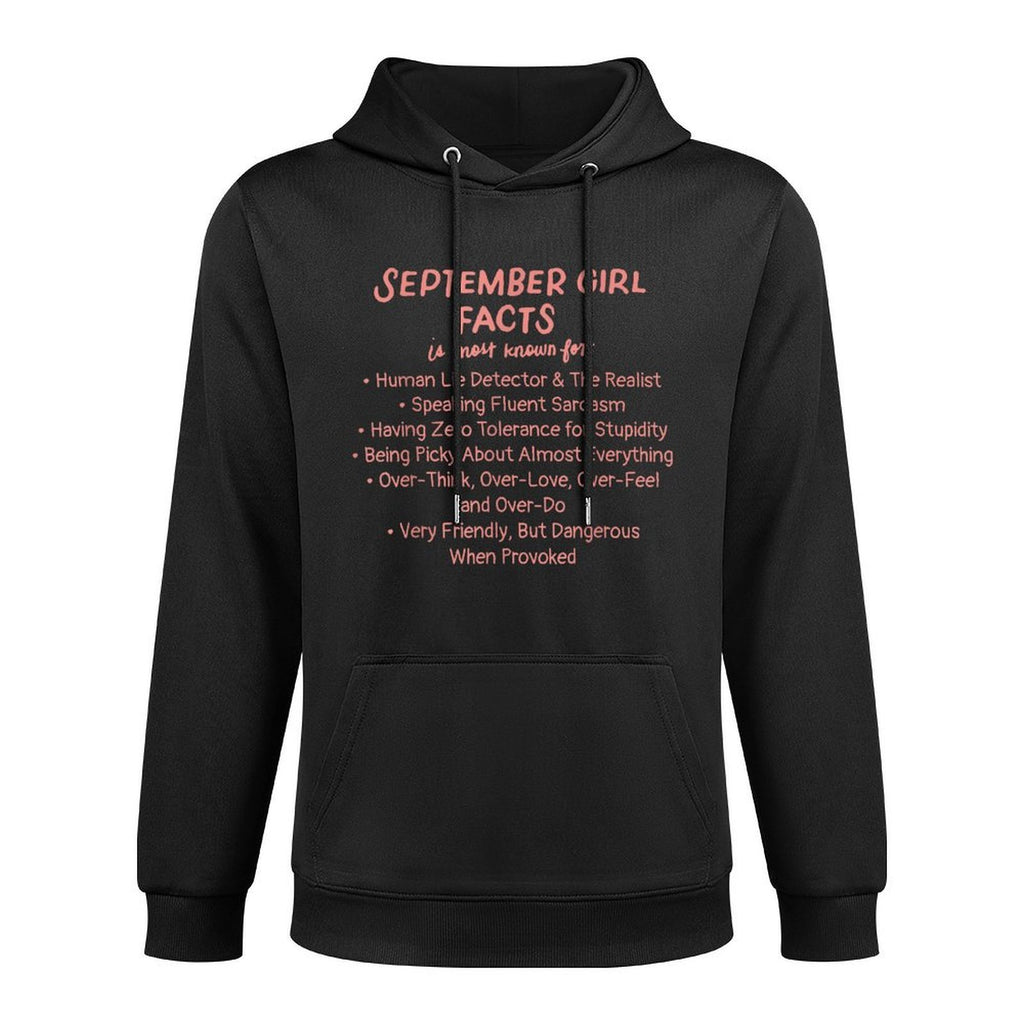 September Girl Facts Birthday Gifts Born In September Virgo Colorfast Hoodie