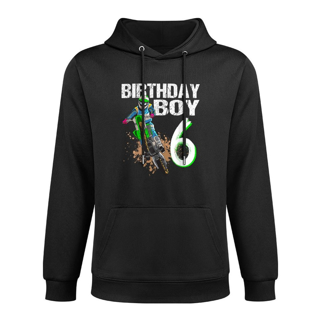 Dirtbike Motocross MX - Borthday Boy 6 Th Birthday Toddler Breathable Fabric Hoodie