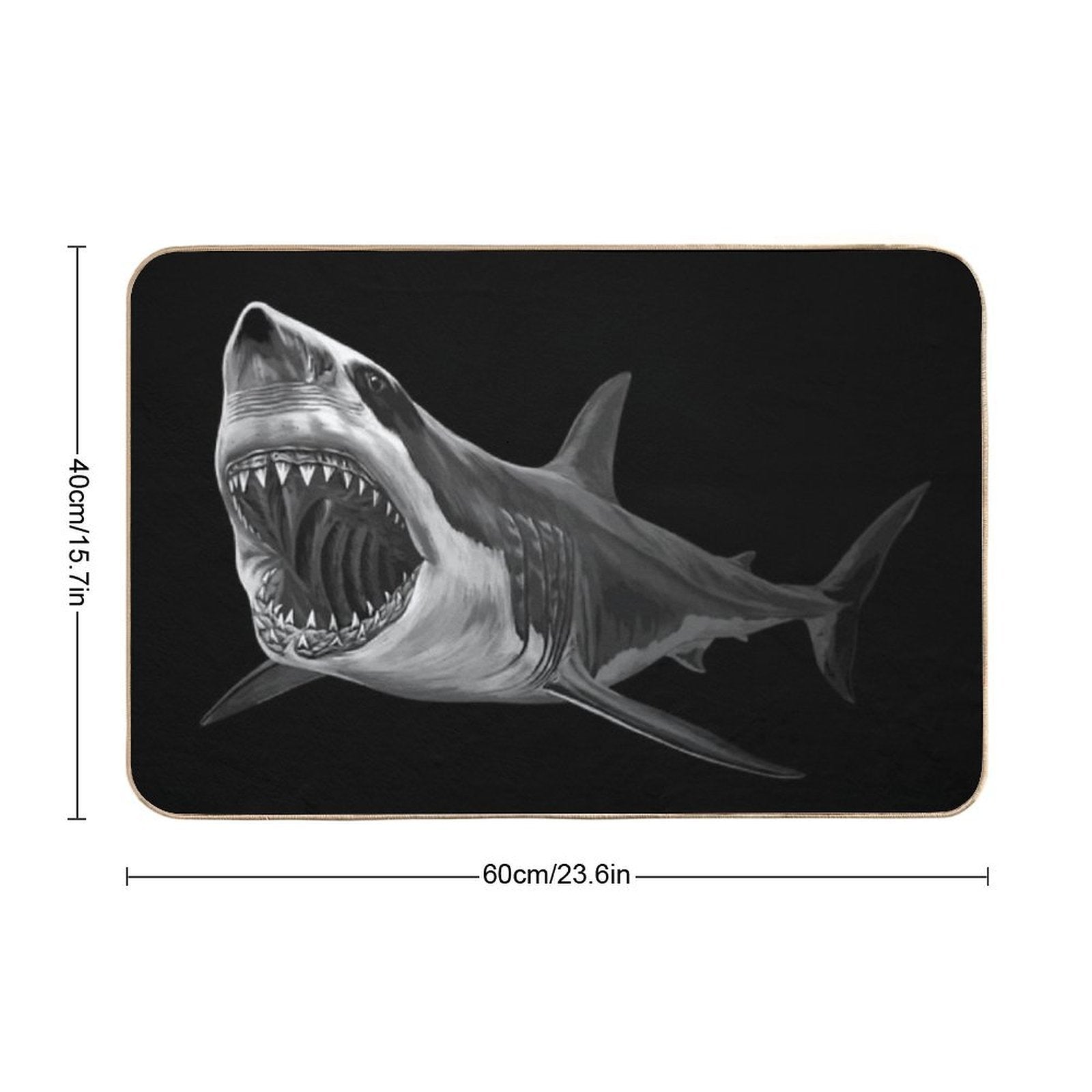 Great White Shark  Versatile Bath Mat