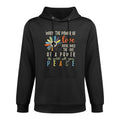 When The Power Of Love Overcomes The Love Of Power Flowers Cotton-Polyester Blend Hoodie